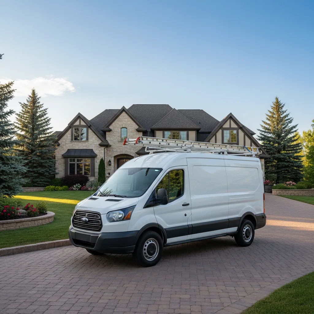 Professional appliance repair service van