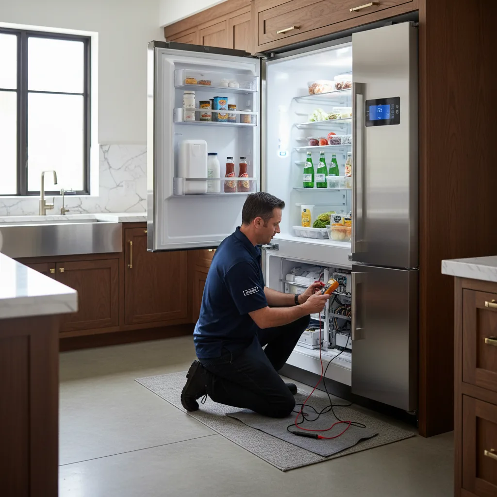 Technician performing precision repair
